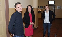 Besuch des Brandenburger Ministerpräsidenten Woidke im Jahngymnasium